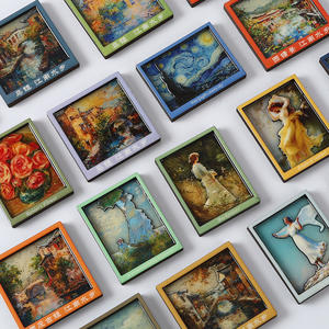 Aimants de réfrigérateur personnalisés en gros pour différents pays européens, <span class=keywords><strong>Maurice</strong></span>, Espagne, aimants de réfrigérateur en bois multicouches. - Product Image 4