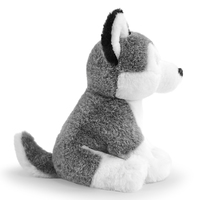 Peluche Realista de Husky Siberiano, Juguete de Peluche Suave, Muñeco de Cachorro en Postura Sentada y Acostada, Regalo para Niños, OEM Personalizado