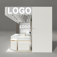 Vitrine de luxe haut de gamme pour bijoux, design personnalisé, présentoir complet en verre pour bagues, utilisable comme vitrine d'exposition
