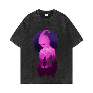 T-shirt Homme Anime <span class=keywords><strong>Dragon</strong></span> <span class=keywords><strong>Ball</strong></span> <span class=keywords><strong>Z</strong></span> <span class=keywords><strong>Broly</strong></span> Goku Vegeta Personnalisé Noir 280 Grammes 100% Coton Délavé à l'Acide Vintage avec Motif Graphique - Product Image 6
