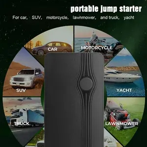 Red 1pc Portable Car Battery Jump Starter 12V 600A Car Emergency Starting Power Supply Device For 12V Cars Power Bank Case For