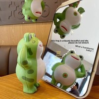 Jouet grenouille anti-stress, figurine en peluche à récupération lente, animal en peluche mignon, marionnette câlinable pour décoration de bureau