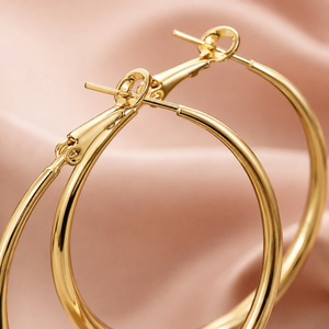 Orecchini a Cerchio Classici per Donne, Design Semplice e Rotondo, Accessori per Orecchie da Indossare Quotidianamente - Product Image 5
