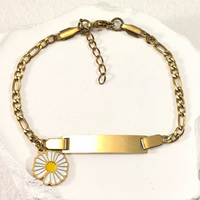 Bracelet en acier inoxydable incurvé gravé personnalisé avec breloque couronne, nom sur mesure, bijou fantaisie DIY, cadeau, vente en gros