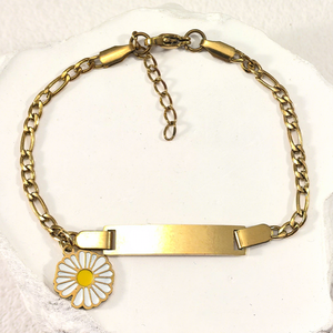 Bracciale in Acciaio Inossidabile Curvo Personalizzato con Incisione e Ciondolo a Corona, Gioiello Moda Fai-da-Te con Nome Personalizzato, Regalo - Product Image 3