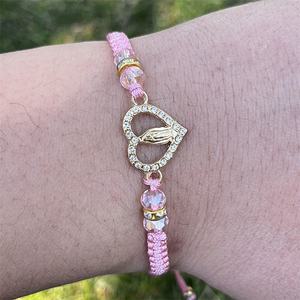 Pulseras hechas a mano de la Virgen María, para hombres y mujeres, para rezar, con forma de corazón - Product Image 3