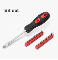 Kit d'outils de bricolage électrique sans fil Kafuwell P3028A 122 pièces 12V avec perceuse, pistolet à colle et grattoir