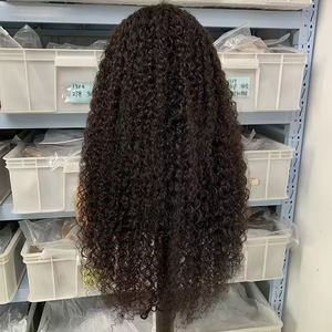 Parrucche Jerry Curly con Frontale in Pizzo 13x6, Parrucche in Capelli Umani con Chiusura in Pizzo 5x5 Senza Colla, Parrucche con Frontale in Pizzo Trasparente 13x4 - Product Image 3