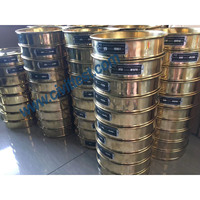Tamis de laboratoire en laiton pour sols, maille de fil de fer de 200 mm