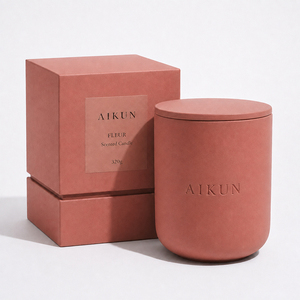 AIKUN Fournisseur en gros Fabricant sur mesure Bougie parfumée en pot de céramique lisse de luxe pour cadeau de fête et de célébration - Product Image 2