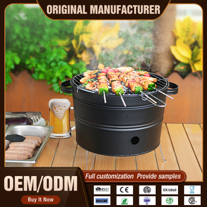 Mini Grill Portable <span class=keywords><strong>Barbecue</strong></span> Seau Rond Charbon De Bois Vieux <span class=keywords><strong>Smokey</strong></span> Grill Table Extérieure <span class=keywords><strong>Barbecue</strong></span> <span class=keywords><strong>Barbecue</strong></span> Charbon De Bois Grills Pour Le Camping - Product Image 2