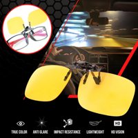 Lunettes de soleil polarisées à clipser pour la conduite de nuit, lunettes de soleil rabattables UV-400 à porter par-dessus des lunettes de vue pour la conduite de nuit