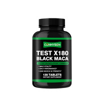 Tablet Maca hitam bermerek kustom suplemen vitalitas pria untuk kekuatan otot ramping peningkatan kinerja atletik harian