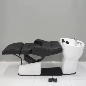 Unidad de Lavado Moderna para Salón, Silla Eléctrica Ajustable con Lavabo de Cerámica para Muebles de Salón, Venta al por Mayor - Product Image 3