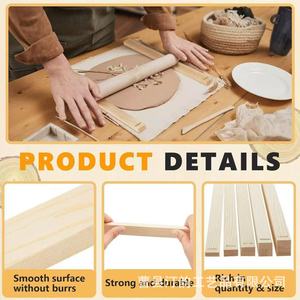 Planches d'enseignement en bois pour la poterie, guides de roulement pour argile, rouleaux à poterie multi-tailles, outils de poterie - Product Image 4