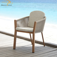 Transferencia térmica de aluminio, muebles de exterior, Hotel, balcón, jardín, comedor, silla de ratán con cojín