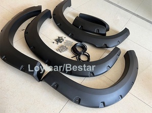 عالية الجودة حاجز مشاعل لفورد رينجر 2022 Wildtrak ABS ماتي الأسود <span class=keywords><strong>6</strong></span> قطعة عجلة قوس درابزين مضيئة اكسسوارات السيارات - Product Image 3