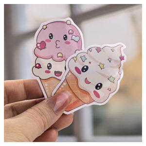 Autocollants personnalisés, portables, durables et personnalisés, imperméables, à paillettes, découpés à la forme, autocollants à paillettes de dessin animé pour la décoration de la maison - Product Image 4