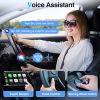 Adaptateur sans fil 2 en 1 Fuallwin Android Auto 12 et iPhone CarPlay, boîte intelligente CarPlay portable avec garantie d'un an
