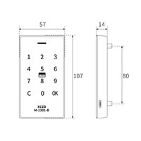 Tarjeta Hotel-Gabinete electrónico Aleación de zinc duradera NFC Casillero de código inteligente para Fitness Club Gimnasio Piscina Cerradura de oficina