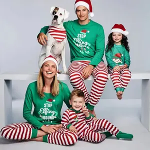 Familie Kerst Pyjama Boom En Snowflake Gedrukt Ouder-kind Thuis Sets Xmas Vrouwen Nachtkleding Familie Pyjama