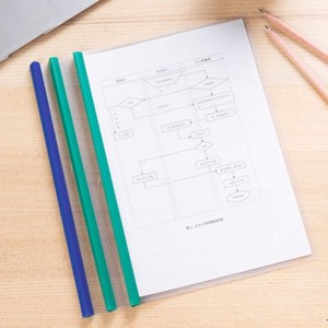 Top Quality Best Price 40 Pack Clear Report Covers 20 Sheet Capacity Sliding Bar Report Covers Fit for Letter Size <b>Paper</b> - Product Image 5