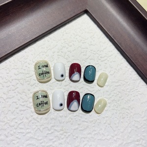 10 <span class=keywords><strong>Uñas</strong></span> <span class=keywords><strong>Postizas</strong></span> Cortas y Redondas Hechas a Mano, <span class=keywords><strong>Uñas</strong></span> Acrílicas <span class=keywords><strong>con</strong></span> Efecto Ojo <span class=keywords><strong>de</strong></span> Gato, <span class=keywords><strong>Uñas</strong></span> Artificiales Adhesivas <span class=keywords><strong>de</strong></span> Moda - Product Image 3