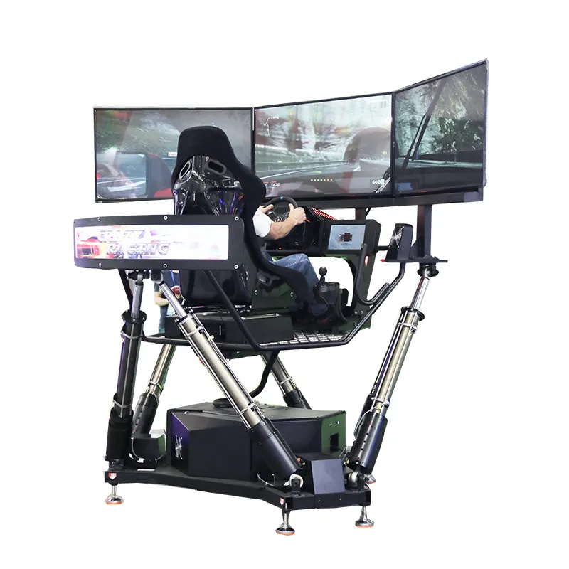 गुआंगज़ौ मानक आसान संचालित F1 रेसिंग वी. आर. कार ड्राइविंग प्रशिक्षण सिम्युलेटर 3 स्क्रीन के साथ गेमिंग मशीन
