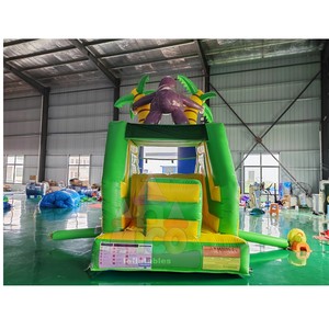 Parque Acuático Inflable con Forma de Palmera y Tobogán Ondulado, con Piscina para Niños, para Jardín y Patio Trasero en Verano - Product Image 4