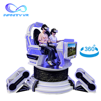 Simulador de Nave Espacial VR para 2 Jugadores 360 °   Atracción Multisensorial con Plataforma Dinámica para Parques Temáticos y Centros Comerciales