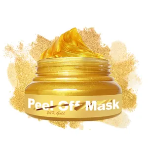 Private Label natürliche Gesichts pflege Anti-Falten-Peeling-Maske straffende pflegende 24 Karat Gold Peel-Off-Maske