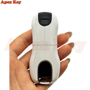 Étuis de clés de remplacement blancs de haute qualité et élégants pour Porsche avec autocollants pour la création de cadres photo artistiques - Product Image 2