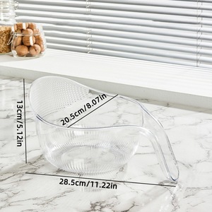 Panier de vidange multifonctionnel en plastique pour laver le riz et les légumes, passoire de cuisine - Product Image 2