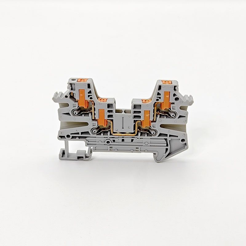 Din Rail Terminal Block KPTV 2.5-QUATTRO 2.5mm2 Spring Connection Push ...