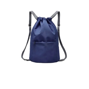 Unisex Sports Trainer Backpack Waterproof Gym Drawstring <b>Bag</b> with Zipper Polyester Lining for Yoga Travel Beach Fashion Style - Product Image 4