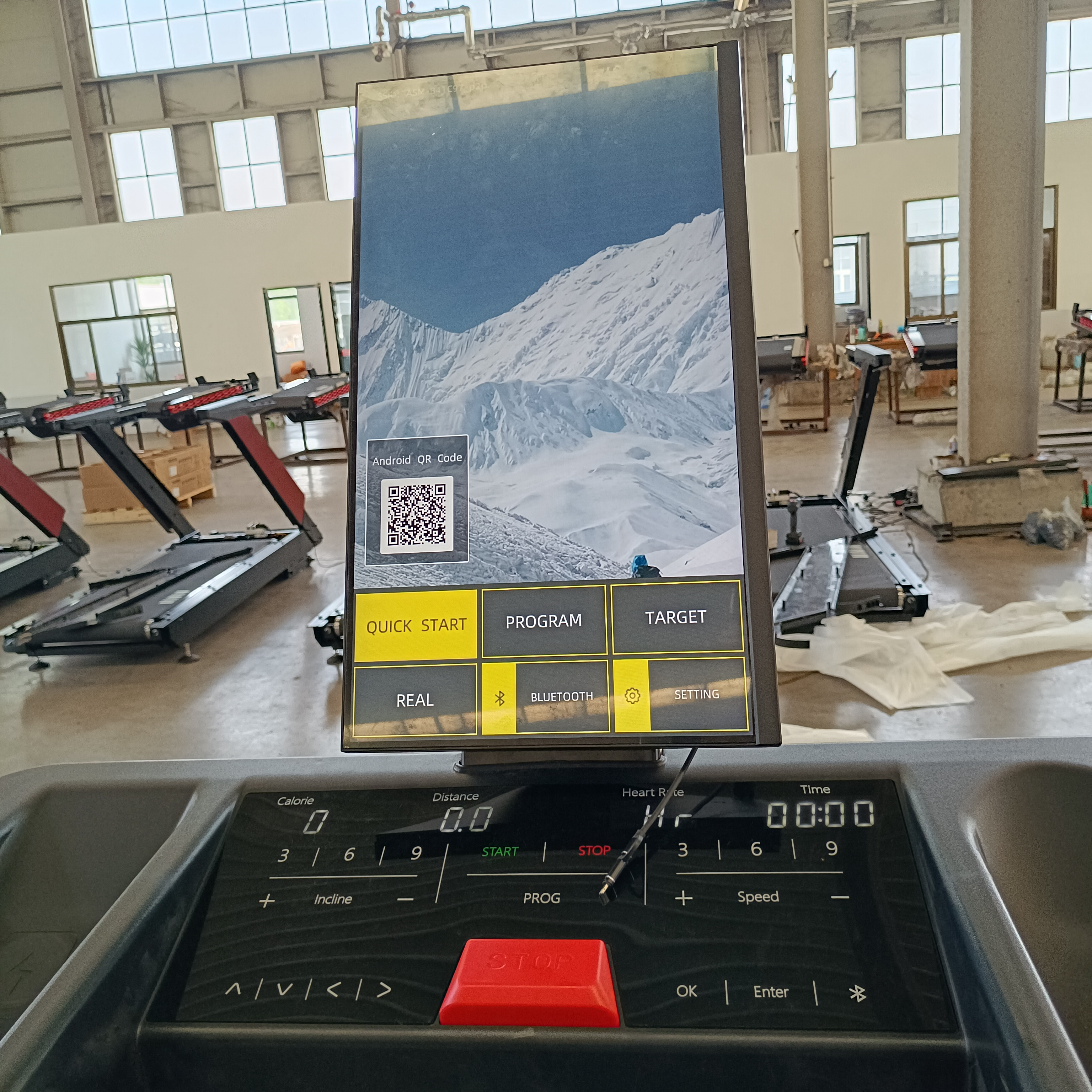 S Professinal Commercial Treadmill and Motorized Commercial Projection Screen