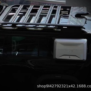 Portaequipajes de techo de aleación de aluminio negro plateado para Defender 90 110 - Product Image 3