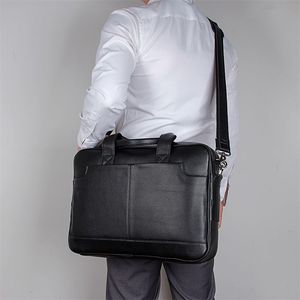 J.M.D sac à main étanche pour ordinateur portable Business de haute qualité pour hommes, mallette en <span class=keywords><strong>cuir</strong></span> souple - Product Image 5