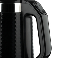 Raf Diamond-Style 2L Hervidor de té eléctrico de acero inoxidable de doble pared Hervidor eléctrico Botella de agua caliente Agua hirviendo