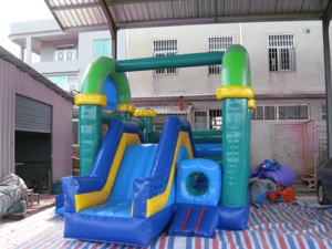 ปราสาทเป่าลมแบบคลาสสิกพร้อมสไลเดอร์และอุโมงค์ ทำจากวัสดุ PVC สำหรับเช่าจัดงานปาร์ตี้และงานอีเว้นท์ - Product Image 2