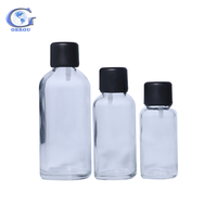Bouteilles en verre pour huile essentielle Barbe Cheveux Corps 10ml 30ml 100ml Tailles Distributeur de vaporisateur vide Bouteille compte-gouttes Paquets d'huile capillaire