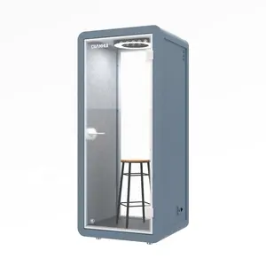 Facilità di installazione mobile insonorizzate booth home office pod con ruote silenzio camera per il personale di lavoro con ventilazione
