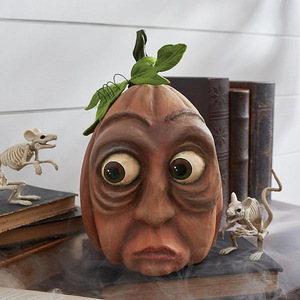 Halloween <strong>Pumpkin</strong> Outdoor Decoration <strong>Ghost</strong> Party Yard Decoration Resin <strong>Pumpkin</strong> Head Yard Decoration - Product Image 2