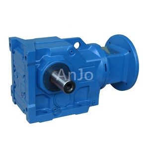 Série K K37 K77 Flenders en gros arbre creux solide AC Angle droit triphasé 380V boîte de vitesses moteur à engrenages hélicoïdaux pour machines - Product Image 5