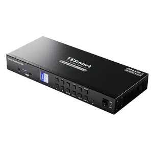 TESmart 4x2 HDMI USB-C KVM Switch Support 4K60HZ MST Mode USB 3.0 Ports EDID Emulators Dual Monitor Video Switcher