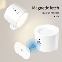 Lampe tactile à batterie rechargeable sans fil, trois modes, rotation à 360°, fixation magnétique murale pour chambre, escalier, couloir, cuisine