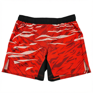 Pantalones Cortos de Muay Thai Unisex para Adultos, Personalizados, Profesionales, para Entrenamiento de MMA, Tradicionales, de Satén Elástico, Duraderos, de Secado Rápido, 100% - Product Image 1
