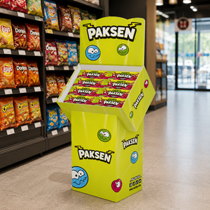 Exhibidor de Piso Corrugado Angulado para Dulces y Golosinas, Fácil de Instalar para Mayor Comodidad y Alimentos de Supermercado - Product Image 3
