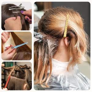 Pince à cheveux bec de canard en métal couleur bonbon, sans pli, volumineuse, pour salon, pour fille, grande taille 9 cm, 9 trous, pour maquillage et cheveux rebelles - Product Image 6