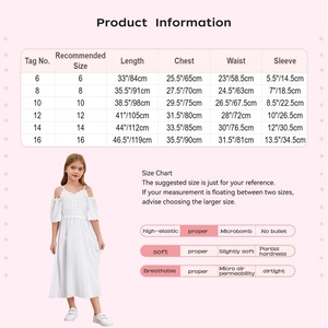 6-16 Venta al por mayor Princesa Niño Verano Últimos niños Vestido Diseños Playa Fiesta de cumpleaños Boda Niños Vestidos para niñas - Product Image 6